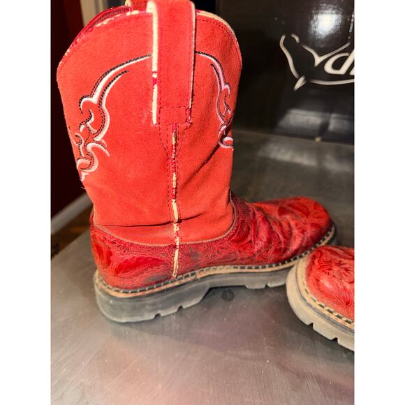 Justin Cowgirl Boots – Red Roper Style – Women’s Size 9 - Picture 2 of 7
